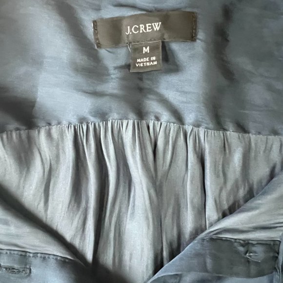 J. CREW Navy Long-Sleeved Button Up Blouse- MEDIUM - Picture 3 of 3